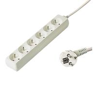 PremiumCord cavo di prolunga 230V 5m 6 prese, senza interruttore, pp6-05 (Steckdose francese (Tipo E, CEE 7/5))