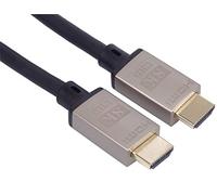 PremiumCord Cavo HDMI 2.1 Ad Altissima Velocità 8K M/M, 48 Gbps con Ethernet, Compatibile con Video 8K 60 Hz, Deep Color, 3D, eARC, HDR, 3x Schermato, Connettori Placcati Oro, Metallizzato, 0,5 m