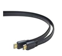 PremiumCord Cavo HDMI 4K Ad Alta velocità M/M, 10,2 Gbps con Ethernet, Compatibile Video 4K@30Hz, Full HD 1080P, Deep Color, 3D, Arc, HDR, Dolby TrueHD, Connettori Placcati Oro, Piatto, Nero, 2 m