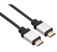 PremiumCord Cavo HDMI 4K Ad Alta velocità M/M, 10,2 Gbps con Ethernet, Compatibile Video 4K@30Hz, Full HD 1080p, Deep Color, 3D, Arc, HDR, Dolby TrueHD, Connettori Placcati Oro, Nero/Argento, 10 m