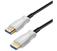 PremiumCord Cavo in Fibra Ottica HDMI 2.0 Active Optical (Aoc) 4K M/M 18 Gbps, Compatibile con Video 4K@60Hz, Deep Color, 3D, Arc, HDR, Connettori Dolby T Placcati Oro, Nero, 7 M