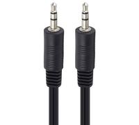 PremiumCord Cavo Jack 0,5m, Spina Jack 3,5mm, Stereojack Maschio-Maschio, Cavo di Collegamento Audio Cuffie Aux, per TV Cellulari MP3 HiFi, Schermato, Colore Nero
