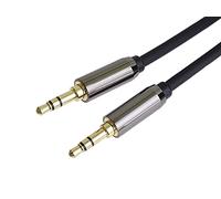 PremiumCord Cavo Jack Stereo HQ da 3,5 mm, Spina Jack da 3,5 mm, Stereojack Maschio-Maschio, Cavo Di Collegamento Audio Cuffie Aux, Schermato, Connettore In Metallo, M/M, Lunghezza 3 m