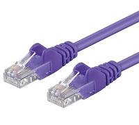 PremiumCord Cavo Patch Cat 5e UTP, 1Gbit/s, Cavo Ethernet, LAN, RJ45 Connettori, Flessibile e Robusto, AWG 26/7, Conduttori 100% CU, Viola, 0,5 m