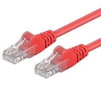 PremiumCord Cavo Patch CAT 6 UTP, 1Gbit/s, Cavo Ethernet, LAN, RJ45 Connettori, Flessibile e Robusto, AWG 26/7, Conduttori 100% CU, Rosso, 0,5 m