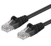 PremiumCord Cavo Patch Cat 6 UTP, 1Gbit/s, Cavo Ethernet, LAN, RJ45 Connettori, Flessibile e Robusto, AWG 26/7, Conduttori 100% CU, Nero, 0,2 m