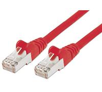 PremiumCord Cavo Patch Cat 6a S/FTP, 10Gbit/s, Cavo Ethernet, LAN, RJ45 Connettori, Flessibile e Robusto, AWG 26/7, Conduttori 100% CU, Rosso, 3 m