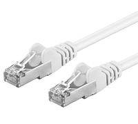 PremiumCord Cavo Patch Cat 6a S/FTP, 10Gbit/s, Cavo Ethernet, LAN, RJ45 Connettori, Flessibile e Robusto, AWG 26/7, Conduttori 100% CU, Bianco, 2 m
