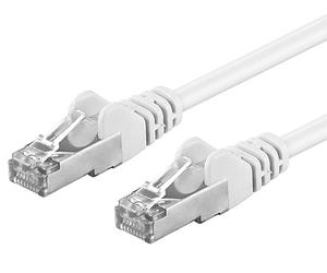 PremiumCord Cavo Patch Cat 6a S/FTP, 10Gbit/s, Cavo Ethernet, LAN, RJ45 Connettori, Flessibile e Robusto, AWG 26/7, Conduttori 100% CU, Bianco, 1,5 m