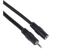 PremiumCord Cavo Prolunga Jack 2,5 mm, Jack 2,5 mm, Maschio-Femmina, Cavo Prolunga Audio per Cuffie Aux, Schermato, Colore Nero, Lunghezza 3 m
