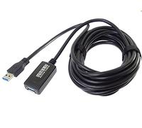 PremiumCord Cavo Prolunga USB Attivo con Ripetitore 5m, USB a Femmina a A Maschio, Cavo USB 3.2 Super Speed, 2x Schermato, AWG20/28, Colore Nero, Lunghezza 5m