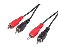 PremiumCord Cavo RCA 10 m, 2X Connettori RCA RCA su 2X Connettori RCA RCA, Cavo di Collegamento Audio Video, Stereo, per TV, Telefoni Cellulari, MP3, HiFi, Colore Nero