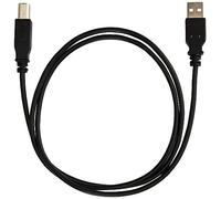 PremiumCord Cavo USB 2.0 Ad Alta velocità M/M 1m, A Maschio a B Maschio, Cavo di Collegamento USB per Scanner ECC., Doppia Schermatura, AWG28, Colore Nero, Lunghezza 1m
