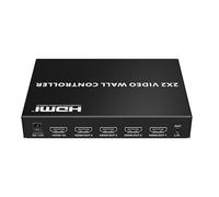 PremiumCord Controller Videowall HDMI 1-4, Full HD 1080p 60 Hz, 8 Modalità di Visualizzazione, HDMI 1.4, HDCP 1.4, RS232, DIP Switch, Alloggiamento in Metallo, Nero
