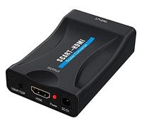 PremiumCord Convertitore SCART a HDMI con alimentatore da 230 V, risoluzione Full HD 1080p, colore nero
