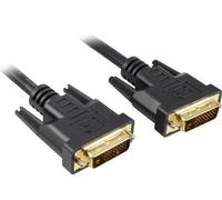 PremiumCord DVI-D (M)/DVI-D (M), 15m cavo DVI Nero