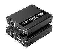 PremiumCord - Estensore KVM HDMI Fino a 70 m con Trasmissione USB Via Cavo Patch Cat6/Cat6A/Cat7, alloggiamento in Metallo, Compatibile con Full HD 1080p 60Hz