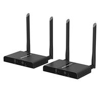 PremiumCord Extender Wireless HDMI in Banda da 100 m, 5,8 GHz, Consente la connessione Matrice di 2 trasmettitori e 2 ricevitori, risoluzione Video Full HD 1080p, khext50-9