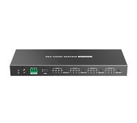 PremiumCord HDMI 2.0 Matrix Switch 4:4, Auflösung 4K@60Hz, HDCP 2.2, HDR10, HDTV, Datenübertragung 18 Gbit/s, YUV4:4:4, Farbe Schwarz