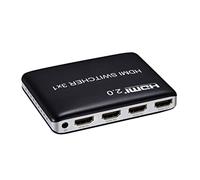 PremiumCord HDMI 2.0 Switch 3:1 con telecomando, Ultra HD 4K 2160p 60Hz, Full HD 1080p, 3D, ARC, HDCP 2.2, alloggiamento in plastica, colore nero