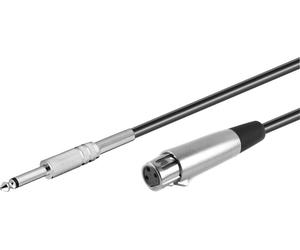 PremiumCord Jack 6.3mm-XLR M/F 6 m Cavo per microfono