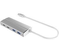 PremiumCord 10G SuperSpeed Hub USB Tipo C a 2 x USB 3. 1 A + 2 USB 3. 1C, Gen 2, Alluminio.
