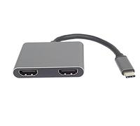 PremiumCord MST 4K Adattatore USB-C a 2X HDMI, USB 3.1 Tipo C Maschio a 2X HDMI