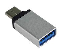 PremiumCord OTG - Adattatore USB 3.1 Maschio C/Maschio - USB 3.0 A/Femmina, Colore: Argento