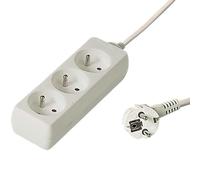PremiumCord PP3-05 prolunghe e multiple 5 m 3 presa(e) AC Bianco