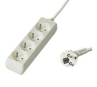 PremiumCord PP4-03 prolunghe e multiple 3 m 4 presa(e) AC Bianco