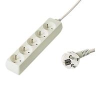 PremiumCord PP5-02 prolunghe e multiple 2 m 5 presa(e) AC Bianco