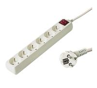 PremiumCord PP6K-05 prolunghe e multiple 5 m 6 presa(e) AC Bianco