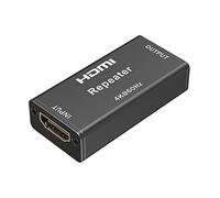 PremiumCord Ripetitore HDMI 4K Fino a 40 m, HDMI 2.0, alloggiamento in Metallo, Alimentazione ausiliaria Esterna, risoluzione Video 4Kx2K 2160p UHD @ 60Hz, Full HD 1080p, 3D, HDCP, Colore Nero