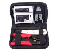 PremiumCord - Set di Attrezzi per Netto, Tester, pinze, taglierino e Punch