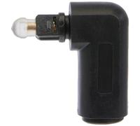 PremiumCord TOS riduzione ottica curva a 90 °, Toslink maschio a Toslink jack Toslink, contatti dorati, colore nero