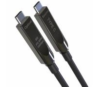 PremiumCord USB-C Cavo in Fibra Ottica Attiva 5m, USB 3.2 10Gbit/s, 60W | USB Type-C Maschio/Maschio, Risoluzione UHD 8K@60Hz, 4K@144Hz, Compatibile con Porte Thunderbolt™, Connettori Placcati in Oro