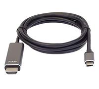 PremiumCord USB3.1 con Cavo HDMI 1, 8 m risoluzione 4K * 2K @ 60Hz Alluminio