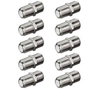 PremiumX, set di 10 connettori F da 4 mm, per antenna, cavo coassiale, satellitare 10x F-Verbinder