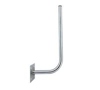 PremiumX, staffa da parete, con 30 cm di sporgenza dal muro e 70 cm di lunghezza, in acciaio, con inclusotappo, del diametro di 38 mm