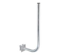 PremiumX, staffa da parete, con 30 cm di sporgenza dal muro e 70 cm di lunghezza, in acciaio, con inclusotappo, del diametro di 38 mm