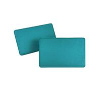 Premuim - Confezione da 2 blocchi in schiuma EVA per esercizi, allenamento, fitness, blocchi per yoga ad alta densità e leggera, forniscono stabilità, equilibrio e supporto migliorano la forza (verde)