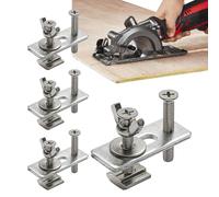 premuto il morsetto, morsetto per binario | Piastra per pressa con per binario a T da 4 pezzi - Utensile per la lavorazione del legno, Hardware per macchina per incisione, Kit di fis