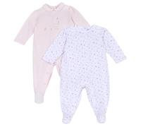 Prénatal, Set 2 Tutine Neonata 100% Cotone, con Comoda Apertura con Bottoncini, Ideali per la Primavera