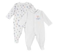 Prénatal, Set 2 Tutine Neonato 100% Cotone, con Comoda Apertura con Bottoncini, Ideali per la Primavera