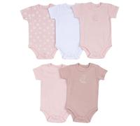 Prénatal, Set di 5 Body Neonata a Maniche Corte, in Morbido Cotone, con Comoda Apertura con Bottoncini