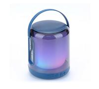 PRENDELUZ Altoparlante blu portatile con Bluetooth, luce LED, 360°