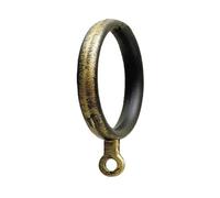 PRENDELUZ Anello forgiato - Anello in zama nero e oro - diametro 20 mm - ideale per appendere e fissare oggetti - Confezione da 10 pezzi