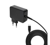 PRENDELUZ Caricatore portatile GAN USB-C PD 90W in elegante colore nero TooQ. Potenza e versatilità in un design compatto, ideale per caricare più dispositivi in movimento.