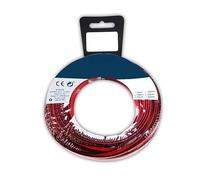 PRENDELUZ Cavo audio parallelo 50 M, cavo audio rosso/nero, cavo audio sezione 2x0,75 mm