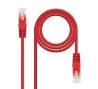 PRENDELUZ Cavo di rete Cat.6 UTP AWG24 Rosso 25 cm - Connessione rapida e affidabile per dispositivi di rete in spazi ridotti. Utilizzato nelle reti informatiche.